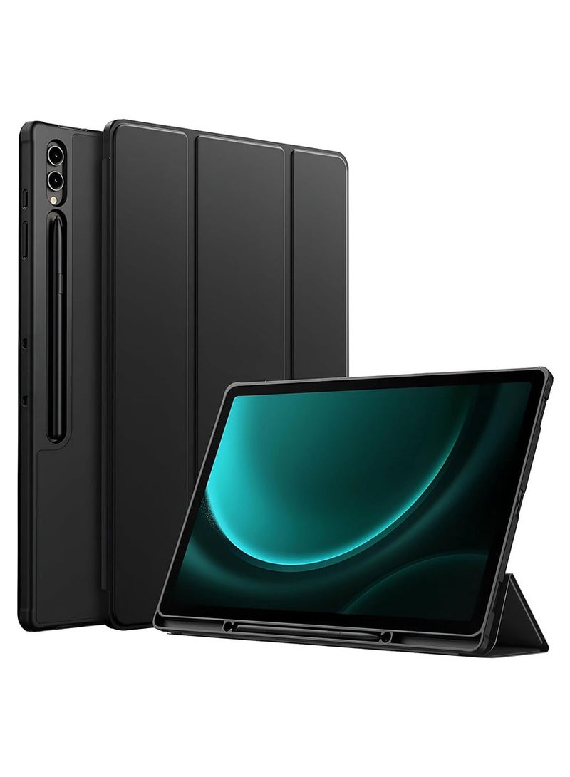 بروتيكت غطاء تابلت من بروتيكت لسامسونج جالاكسي تاب S10 FE+ مقاس 13.1 إنش – حافظة سيليكون مقاومة للصدمات مع مسند ثلاثي وفتحة للقلم – لون أسود - Image 1