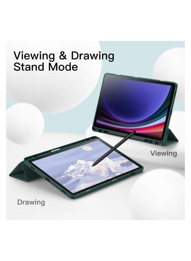 بروتيكت غطاء تابلت من بروتيكت لسامسونج جالاكسي تاب S10 FE+ مقاس 13.1 إنش – حافظة سيليكون مقاومة للصدمات مع مسند ثلاثي وفتحة للقلم – لون أسود - Image 3