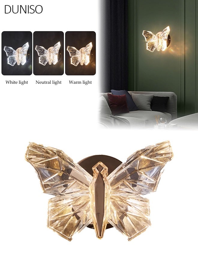DUNISO أضواء حائط LED فاخرة مصممة على شكل فراشة، مصباح جدارية نوردية، إضاءة داخلية، ديكور غرفة المعيشة، مصباح معلق بجانب السرير، ممر، درج - Image 1