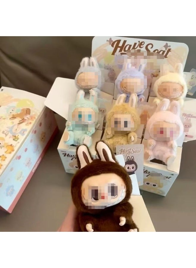 Generic - Bubble Cloth Gum Face Ornaments Malone Generation Plush Toy Doll Handmade-Color:Bu Bu Second Generation End Box [6 Pieces + Hidden Style] - Image 1