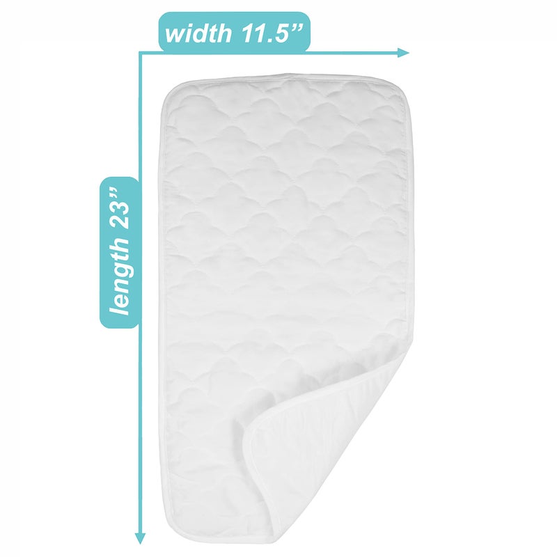 TL Care Ultra Soft Quilted Waterproof Changing Table Pad Liners, 11.5" x 23" 3Count - Image 2