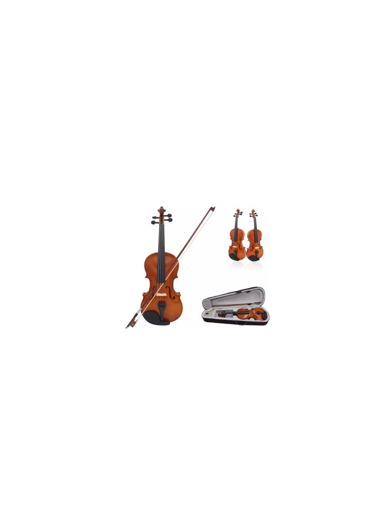 Megarya Megarya Student Violin for Beginners Kids & Adults Full Size Fiddle With Bow Rosin Carrying Case Solid Wood Instrument Violin 4/4  - Image 1