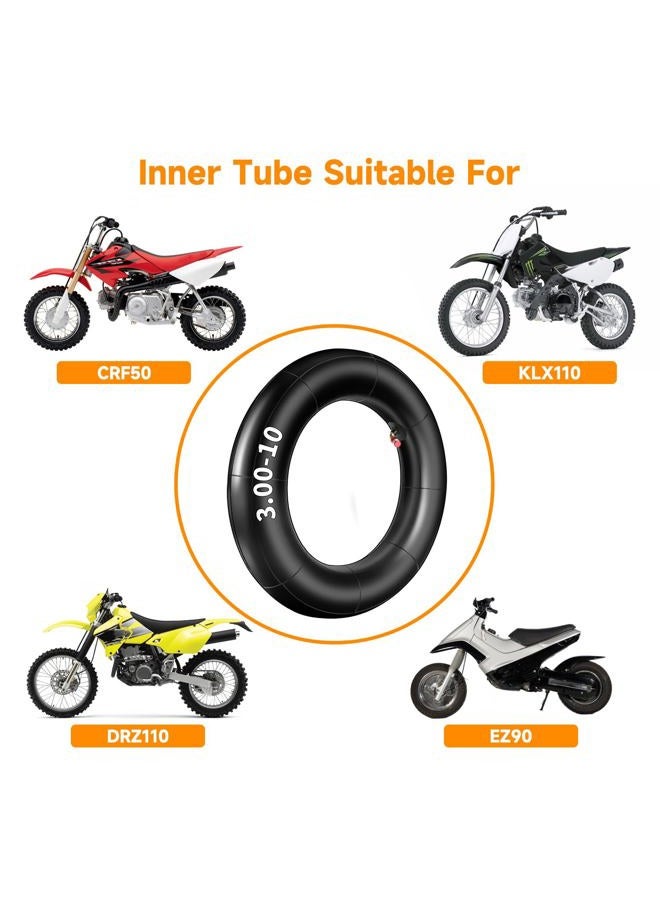 FVRITO 2.75/3.00-10 3.00x10 2.50x10 80/100-10 Inner Tube for XR50 XR70 CRF50 CT70 EZ90 Cub Razor RSF650 Kawasaki KLX110 Suzuki DRZ110 50cc 70cc 90cc 110cc 125cc Dirt Pit Bike Scooter Moped - Image 5