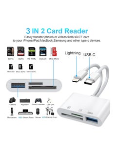 SYOSI Rocketek SD Card Reader for iPhone/iPad Lightning  USB C Connector to SD/TF Adapter Memory Micro SDXC Micro SDHC SDXC SDHC SD Cards USB Disk iPhone/iPad/MacBook/Samsung  - Image 2