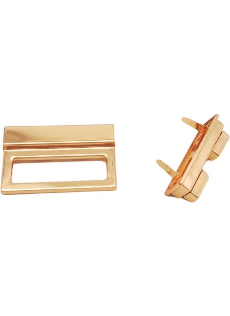 Angel Çanta Aksesuar Angel Bag Accessory Light Gold Color 5.3x3.5 cm Lock No:87  - Image 2