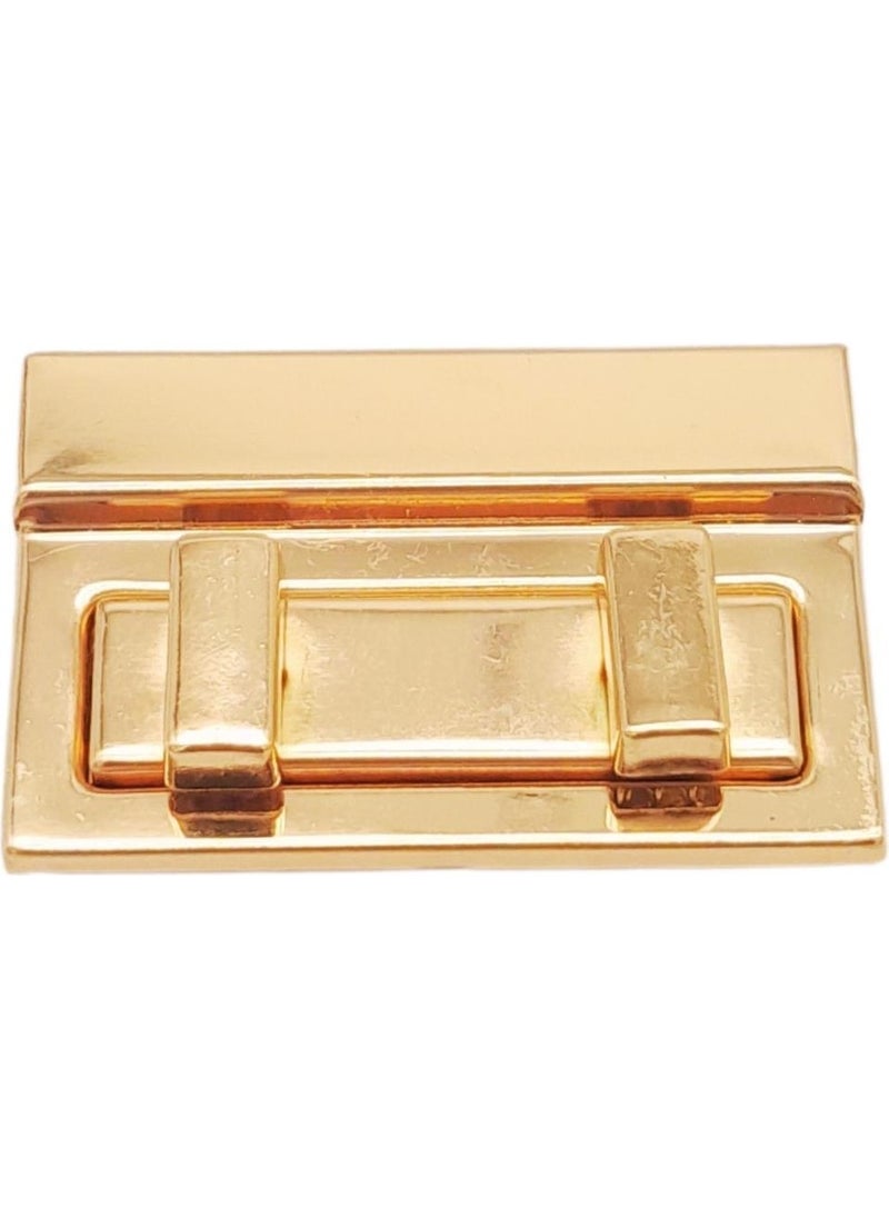 Angel Çanta Aksesuar Angel Bag Accessory Light Gold Color 5.3x3.5 cm Lock No:87  - Image 1