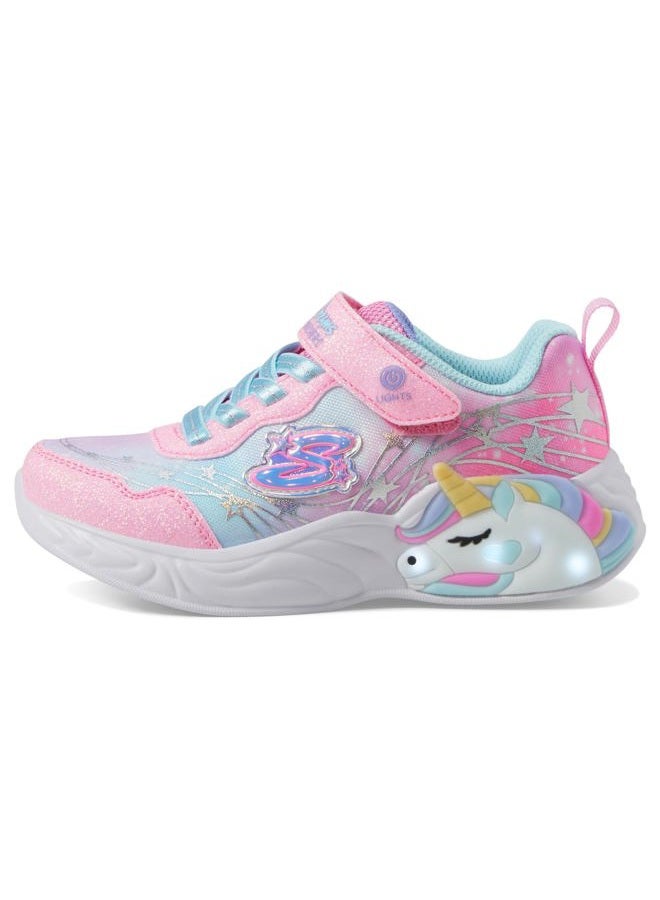 SKECHERS حذاء سنيكر أحلام اليونيكورن للأطفال - للجنسين، وردي/تركواز، 2 أطفال صغار - Image 5