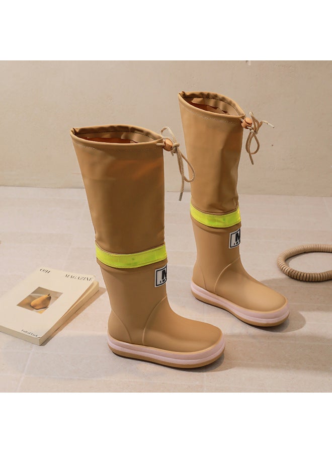 Children's Rain Boots, High-top Waterproof Shoes, Non-slip, For Boys And Girls, Students, Outdoor, Beach, Rain Boots, Rubber Shoes, Reservoir Boots