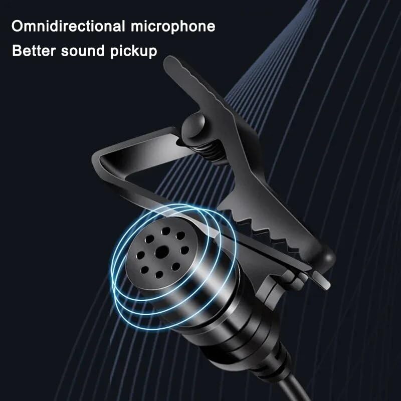 Like Star 3.5mm Lapel Microphone for Video Recording | Collar Mic | Small Mic for Phone | Wired Mini Mike for Phone | Microphone for Recording - Image 2