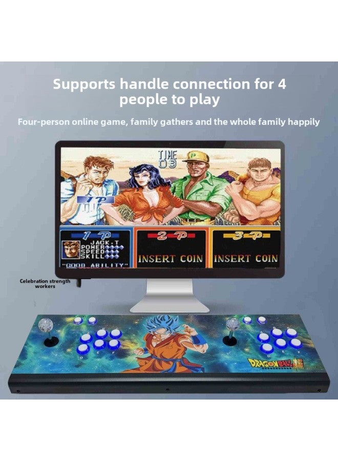 Game Machine 2024 Pandora Nostalgic Moonlight Box With TV Double Rocker Extreme Edition Desktop Arcade-Product Color:Right Hand Lever 28k Game/crystal Luminous Button/wireless Handle-comes With 20k Games/metal Material/shipped The Same Day  - Image 4