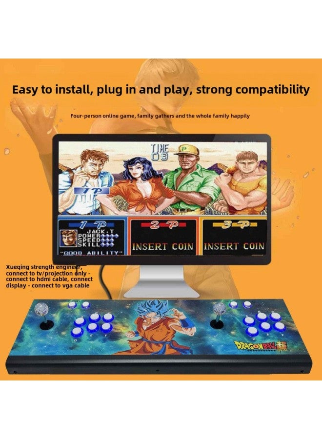 Game Machine 2024 Pandora Nostalgic Moonlight Box With TV Double Rocker Extreme Edition Desktop Arcade-Product Color:Right Hand Lever 28k Game/crystal Luminous Button/wireless Handle-comes With 20k Games/metal Material/shipped The Same Day  - Image 5