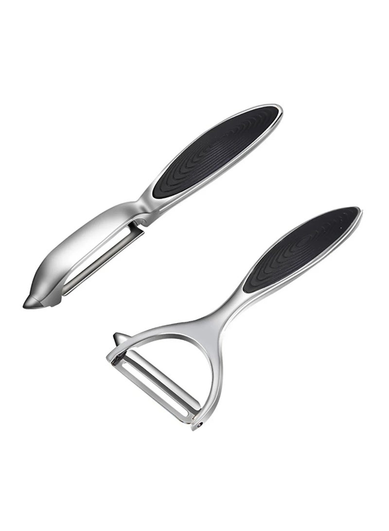 Aramu Vegetable Fruit Peeler for Kitchen Premium Stainless Steel Y Shape Swivel Peelers for Veggie, Potatoes, Carrot, Fruit, with Ergonomic Non-Slip Handle, Good Grip & Durable Premium  - Image 1