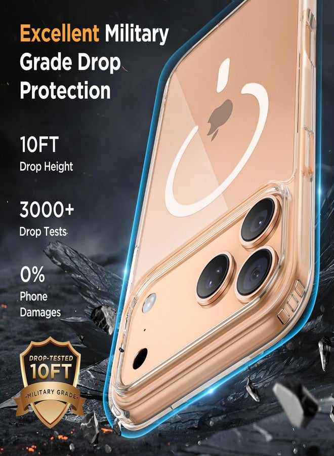 ميراكيس جراب Miracase المغناطيسي لهاتف iPhone 17 Pro Max مع واقي شاشة [متوافق مع MagSafe] جراب رفيع وخفيف الوزن، حماية فائقة بمواصفات عسكرية لهاتف iPhone 17 Pro Max، غطاء حماية شفاف مقاس 6.9 بوصة - Image 5