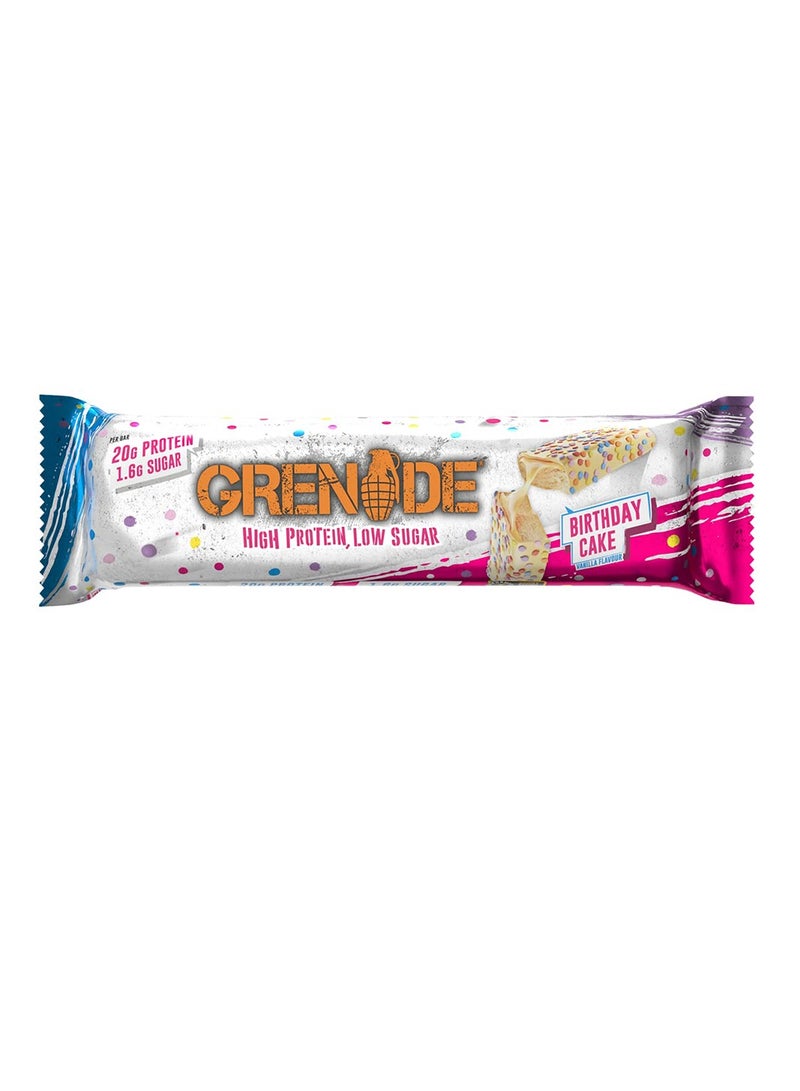 Grenade High Protein Bar Birthday Cake 60gm