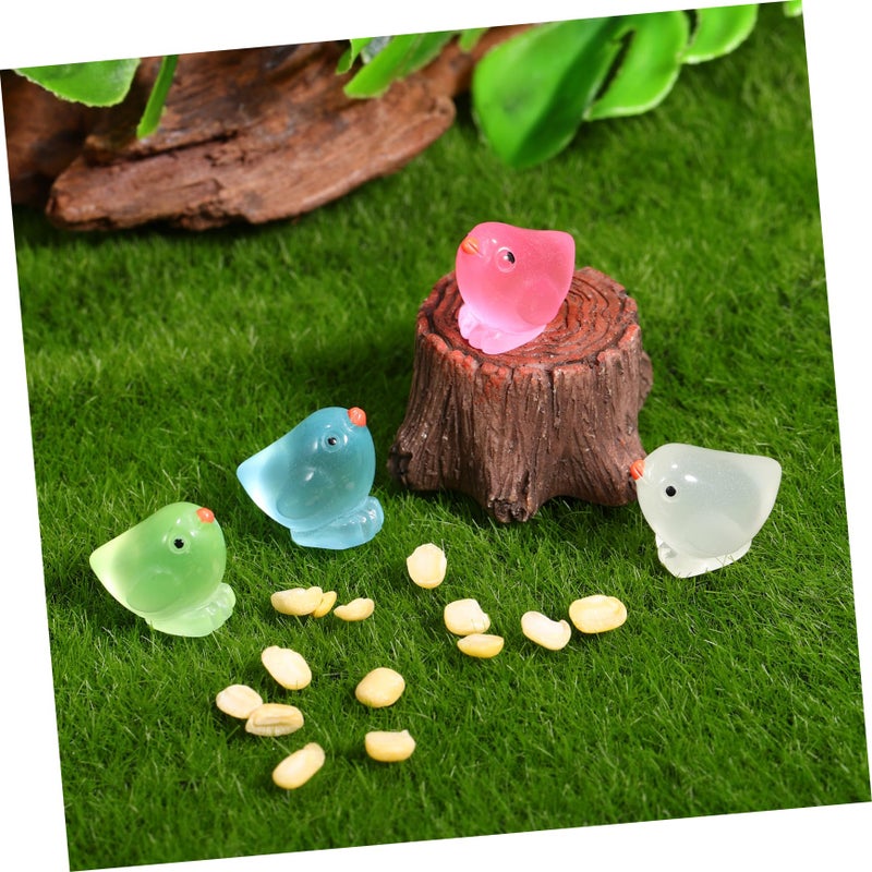 18 Pcs Glow In The Dark Yellow Chick Mini Figures Realistic Keychain - Image 5