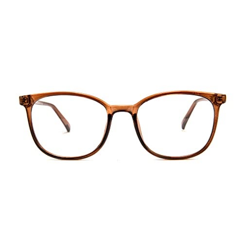 FONHCOO Blue Light Blocking Glasses Fashion Round TR90 Frame Transparent Eyewear Anti UV Blu-Ray Computer Glasses for Women Men - Image 3