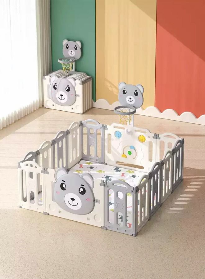 JSAITOYS Children Play Yard Portable Safety Fence Kids Removable Animal Playpens Baby Playpens For Home - Image 1