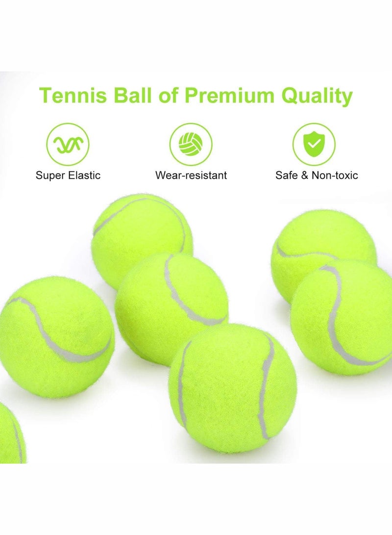 Generic 12 Pieces Advanced Pressure Tennis Balls Premium Training and Practice Tennis Balls for All Court Surfaces High Bounce and Durable Felt Ideal for Beginner and Professional Players Perfect for Dog Pl - Image 5