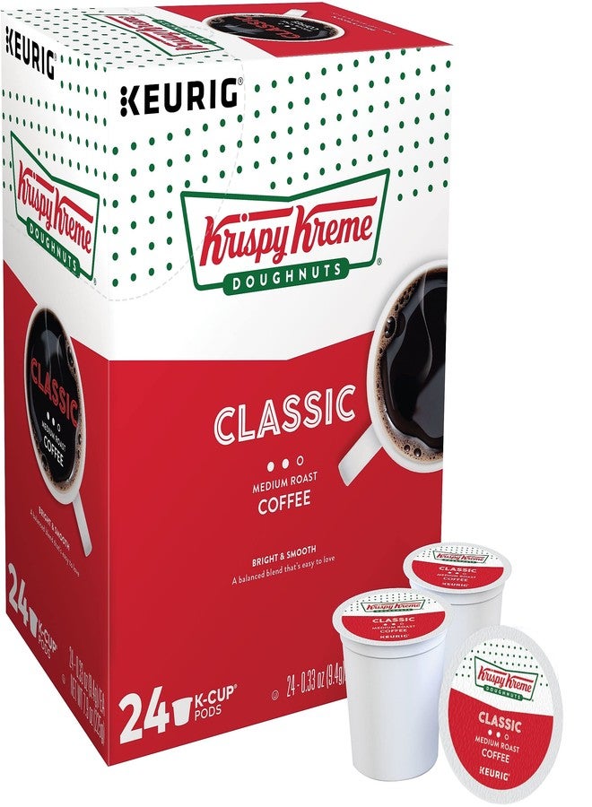 Krispy Kreme Classic, Single-Serve Keurig K-Cup Pods, Medium Roast Coffee, 24 Count - Image 1
