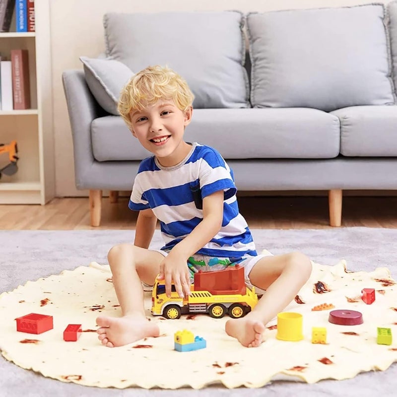 Acteb Burrito Tortilla Blanket White Elephant Gifts for Kids Stuff Useful Adults Teenagers Throw Blankets Wrap Boy Girl Party Novelty Gag Pets Soft Fleece 61in - Image 4