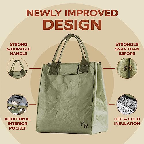 VonNova Women’s Insulated Lunch Bag with Premium 4mm Cooler Insulation, Cute Large 7L Lunch Tote for Office, Durable Small Lunch Box for Women, Stylish Lunchbox for Adults, Teens, Nurses, Teachers - Image 4