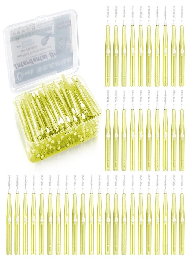 UPIQNG 60PCS Oral Dental Hygiene Brush Tooth Cleaning Tool Soft Toothpick Interdental Brush Push-Pull Type Tooth Flossing Head for Braces - Image 1