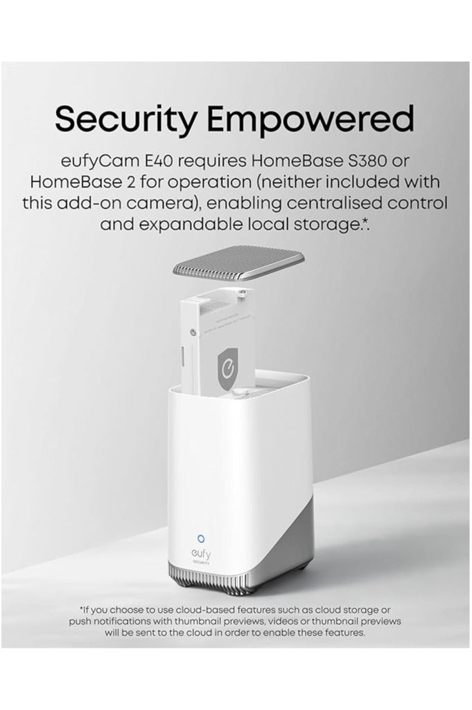 eufy eufy Security eufyCam E40 Add-On Camera Solar Security Camera Outdoor Wireless, Continuous Power, 2K Resolution Home Security Camera, MaxColour Night Vision, 13,000mAh Battery, No Monthly Fee - Image 2