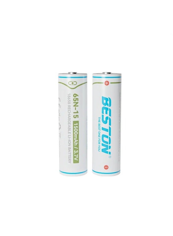BESTON 65N-18 Rechargeable Lithium-Ion Batteries – 18650 3.7V Batteries for Electronic Devices  - Image 1