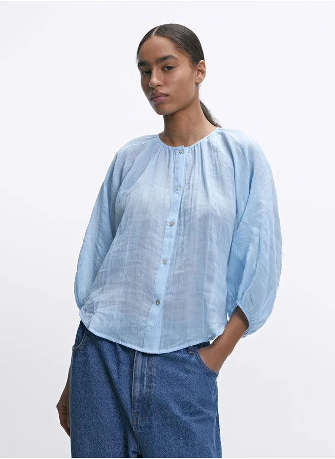 PARFOIS Puff Sleeve Shirt