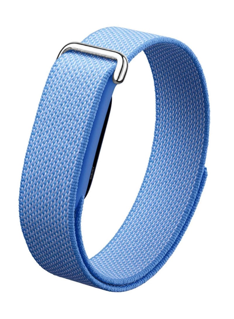 CATANES Woven Nylon Replacement Bands for Google Fitbit Air – Breathable Stretch Elastic Sport Watch Straps – Comfortable Lightweight Wristband for Screenless Tracker - Light Blue - Image 1
