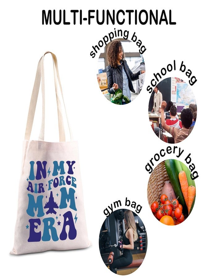 JXGZSO Proud Air Force Mom Shopping Bag In My Air Force Mom Era Tote Bag Air Force Mom Gift Military Mom Gift (Force Mom Era Tote) - Image 4