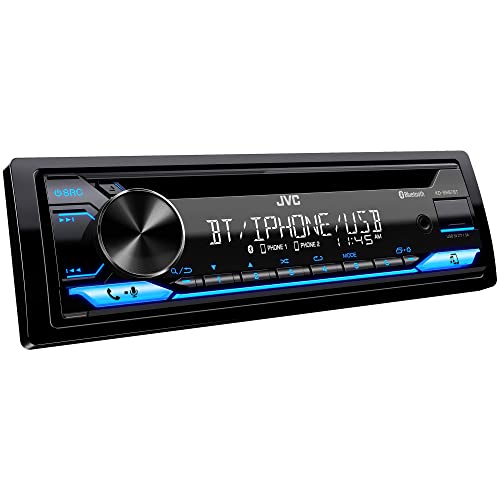 JVC KD-SR87BT Bluetooth CD Car Stereo with USB Port – AM/FM Radio, MP3 Player, High Contrast LCD, Detachable Face Plate – Single DIN – 13-Band EQ - Image 2