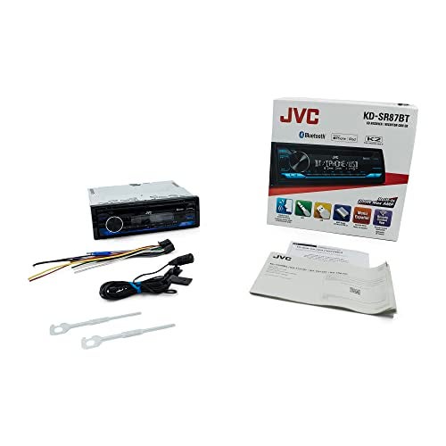 JVC KD-SR87BT Bluetooth CD Car Stereo with USB Port – AM/FM Radio, MP3 Player, High Contrast LCD, Detachable Face Plate – Single DIN – 13-Band EQ - Image 5