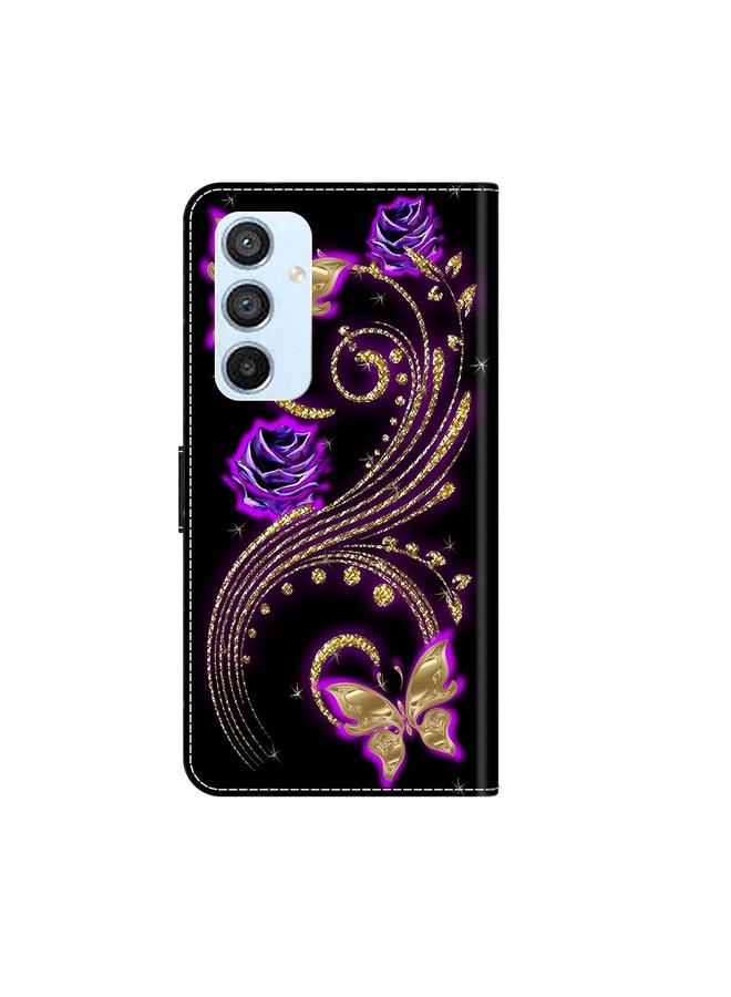 اس-توب جراب لهاتف Samsung Galaxy A54 5G جراب هاتف جلدي كريستالي ثلاثي الأبعاد مقاوم للصدمات - Image 3