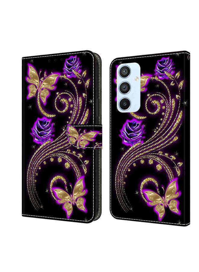 اس-توب جراب لهاتف Samsung Galaxy A54 5G جراب هاتف جلدي كريستالي ثلاثي الأبعاد مقاوم للصدمات - Image 1