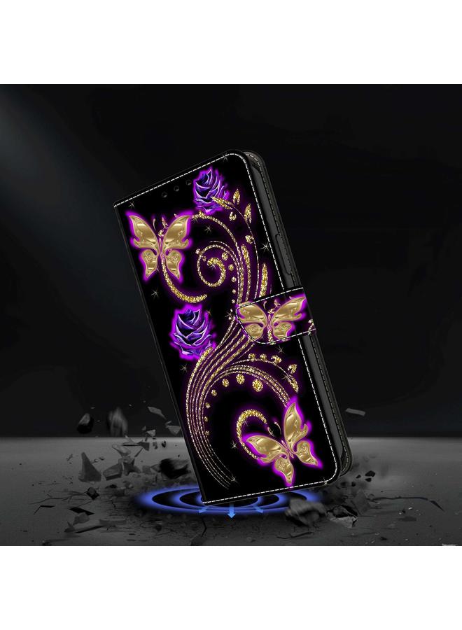 اس-توب جراب لهاتف Samsung Galaxy A54 5G جراب هاتف جلدي كريستالي ثلاثي الأبعاد مقاوم للصدمات - Image 5