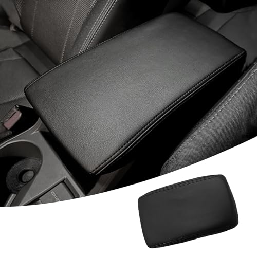ciizssria Center Console Armrest Cover for Subaru Crosstrek Accessories 2025 2024 2026 for Impreza 2024 2025 Arm Rest Box Lid Protection Armrest Seat Leather InteriorMiddle ConsoleBlack Stitches - Image 1