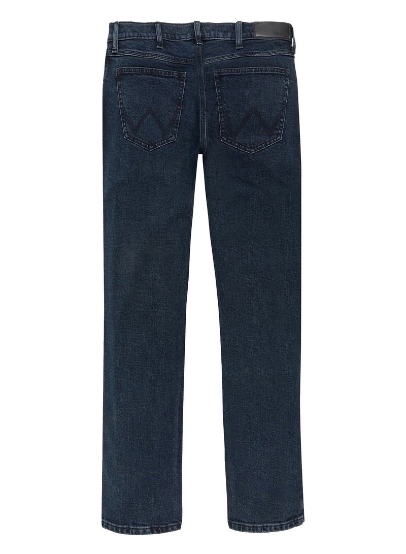 Wrangler Wrangler Authentic Men's Regular Fit High Quality Jeans (Blue Black)  - Image 3