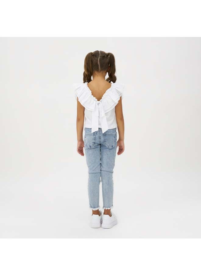 Panco SUNDAY Ruffle Detailed T-Shirt  - Image 5