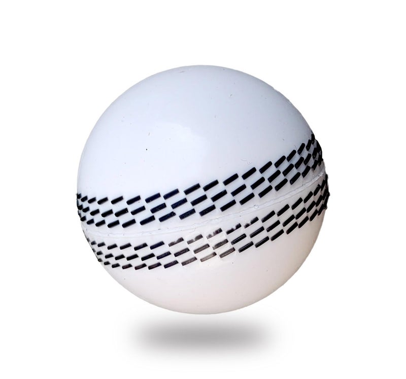 IFOLDUP Cricket Ball Set of 2, White + Maroon, 7 cm Diameter, 250g Each, Adult, Cricket Practice - Image 3