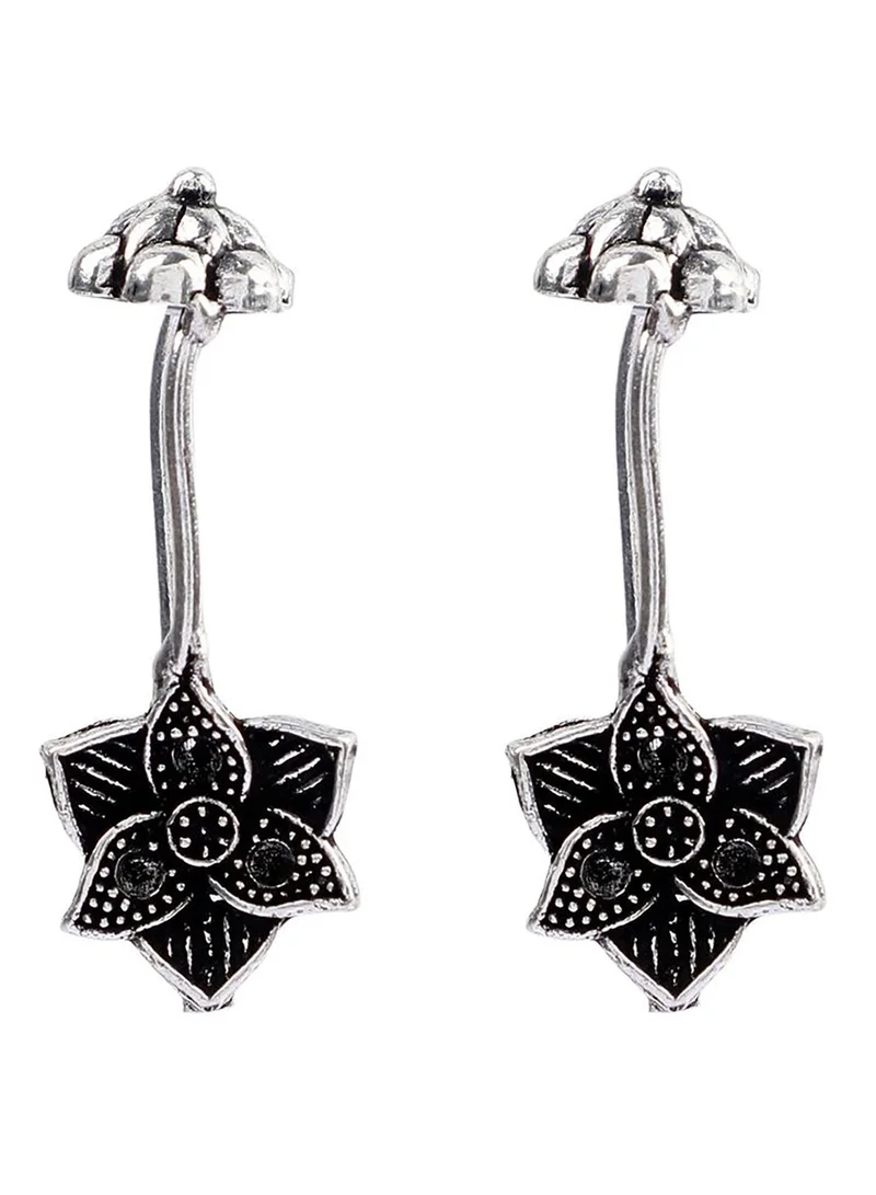 SOHI Pack of 3 Floral Designer Drop Earrings