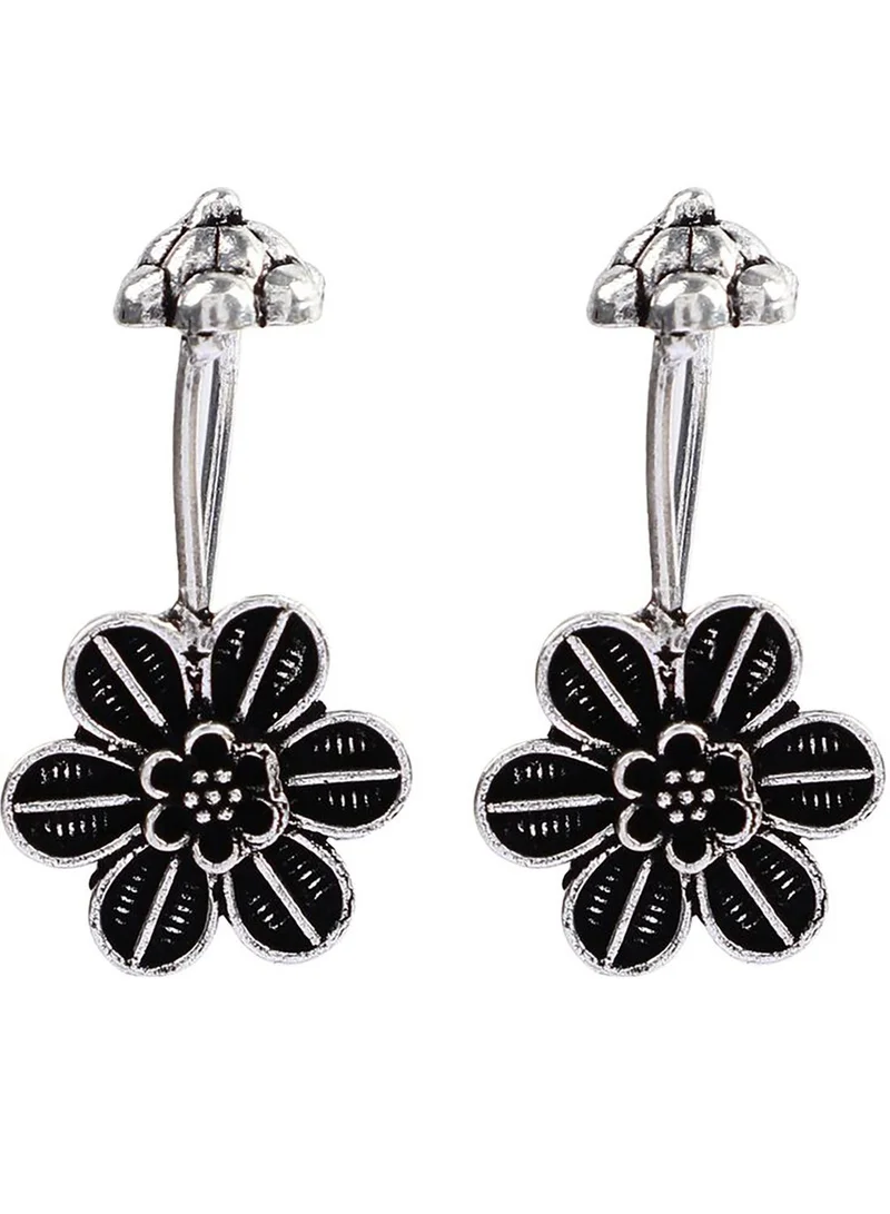 SOHI Pack of 3 Floral Designer Drop Earrings