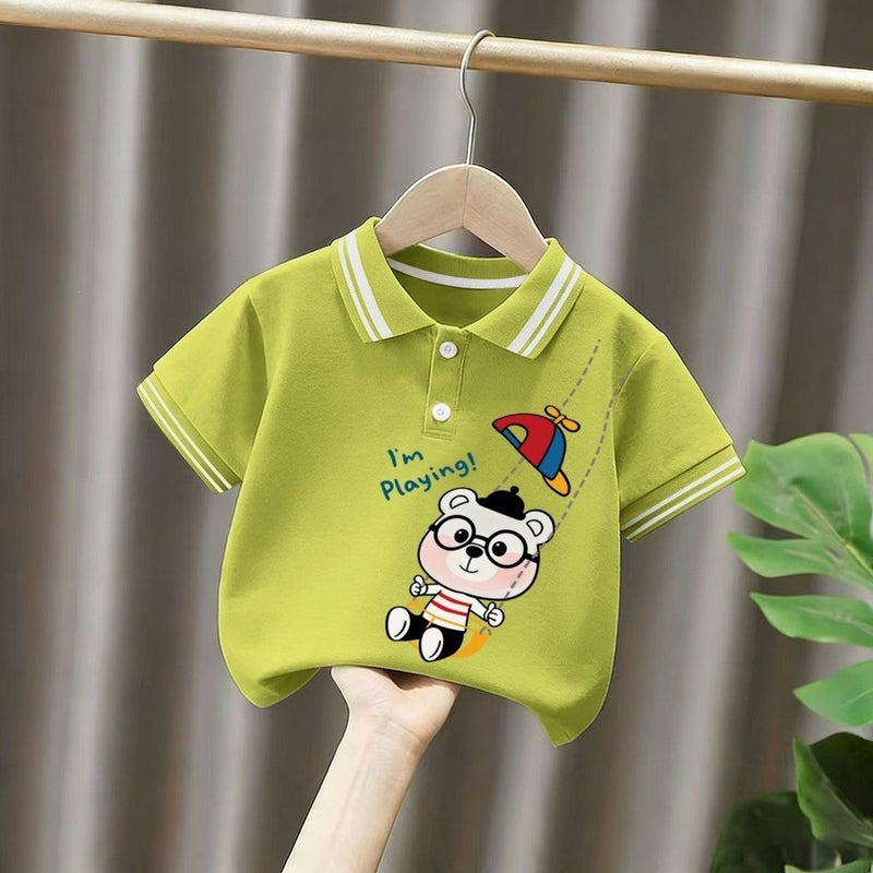Boys'' Short-Sleeved Shirts, Summer New Style, Children''s Collared Shirts, Thin Boys'' Half-Sleeved Tops, Summer Fashion - Image 1