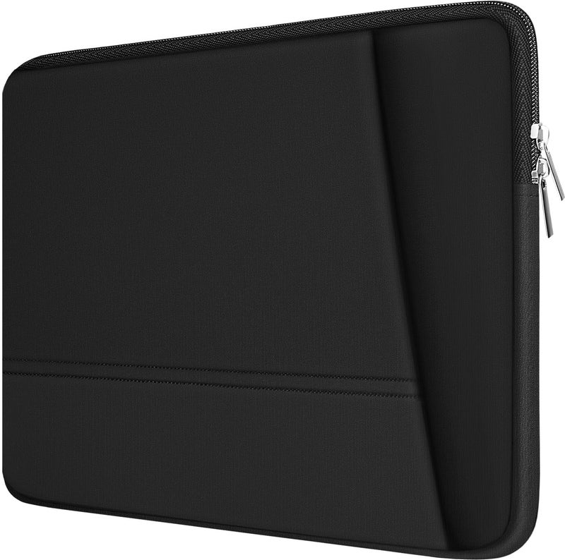 TEDNETGO Laptop Sleeve 15.6 inch, Upgrade Sturdy Portable Monitor Computer Laptop Case, Carrying Sleeve Bag Briefcase Bag 15.6'' with Pockets for MacBook PC Mac HP Lenovo Dell Asus Xbox Switch, Black - Image 1