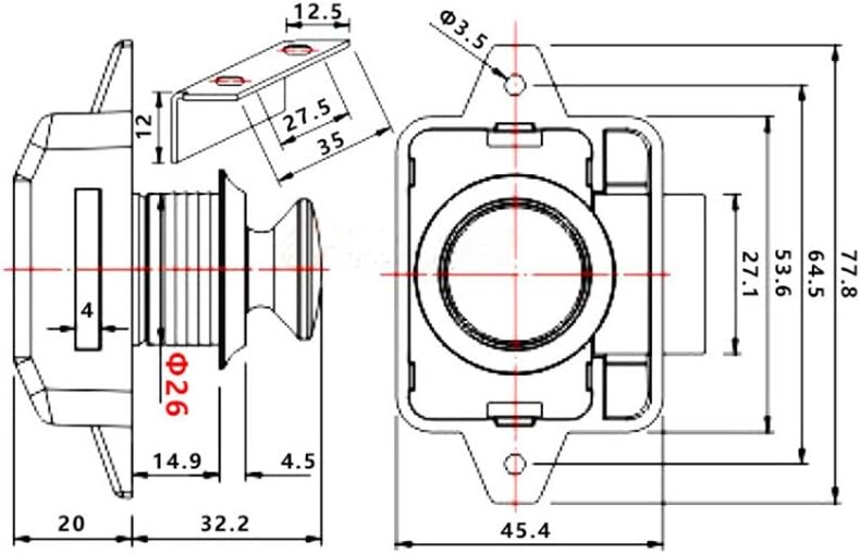 Encell Set of 5 Push Button Latch for RV Camper Motor Home Caravan - Image 2
