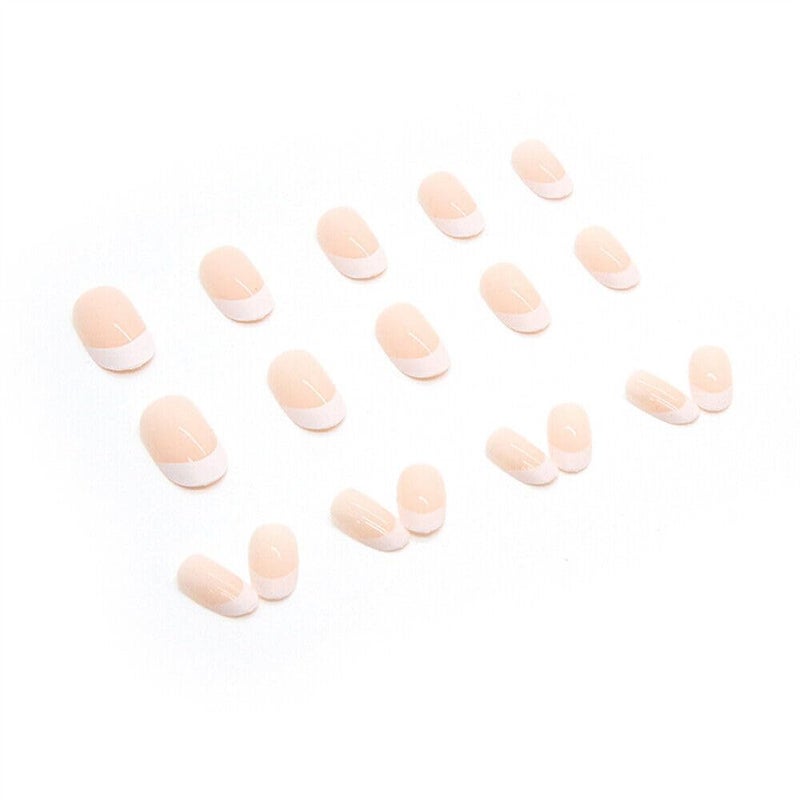 FASHIONHARBOUR Fashionharbour 24PCS Everlasting French Nails Artificial Nails Art Set Lightweight Long Lasting Easy To Use Quick Fix For Festivals Special Occasions French - Image 2