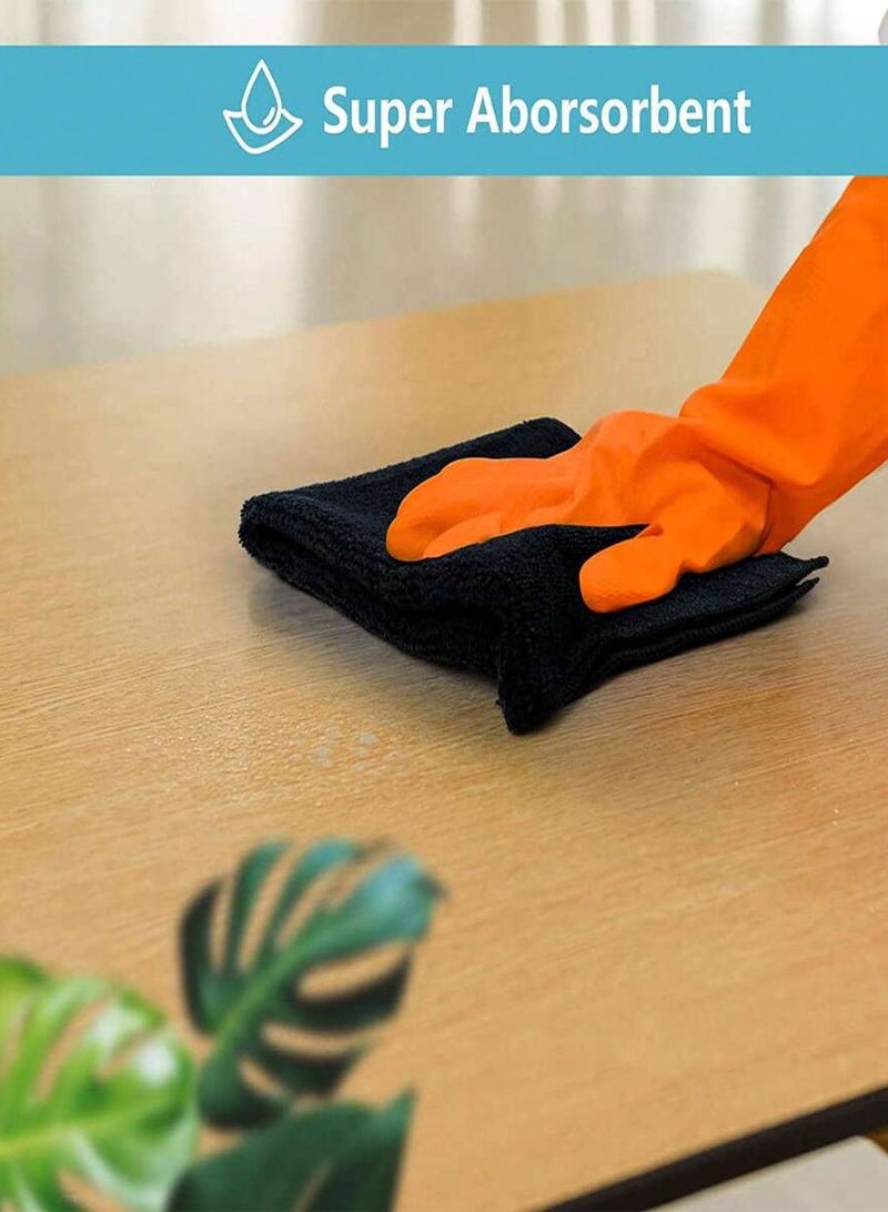 Beauenty 10 Pack Microfiber Cleaning Towels - Streak Free  Absorbent Towels for Kitchen  Car - Machine Washable Multi-Purpose Cloth for Easily Removes Grease  Stains - Image 4