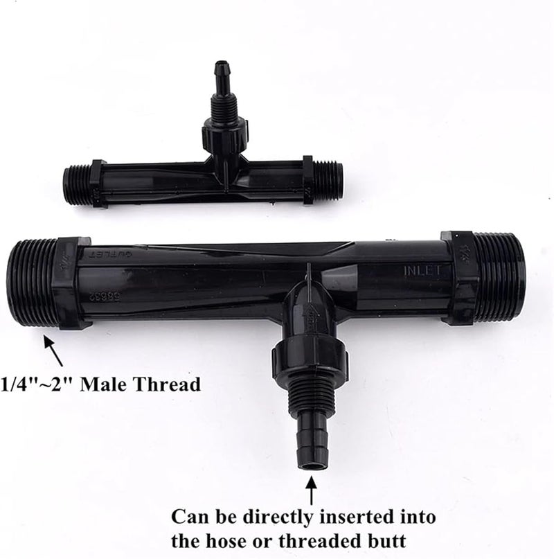 1 قطعة حاقن سماد فينتوري لنظام ري الحديقة 1/4 إلى 2 بوصة خيط خارجي ذكر القطر الخارجي 25 مم - Image 5