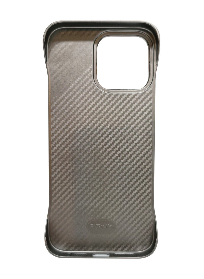 Premium Leather Frameless Case For Iphone 15 Pro Max Purple - Image 3