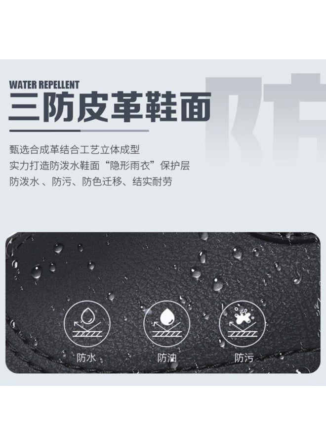 Lotto Men's Running Shoes Spring Autumn Leather Casual Shock Absorption Lightweight Professional Sports Shoes 1169 Black Size 40 - Image 2